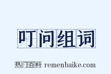 叮问组词是什么意思的图片